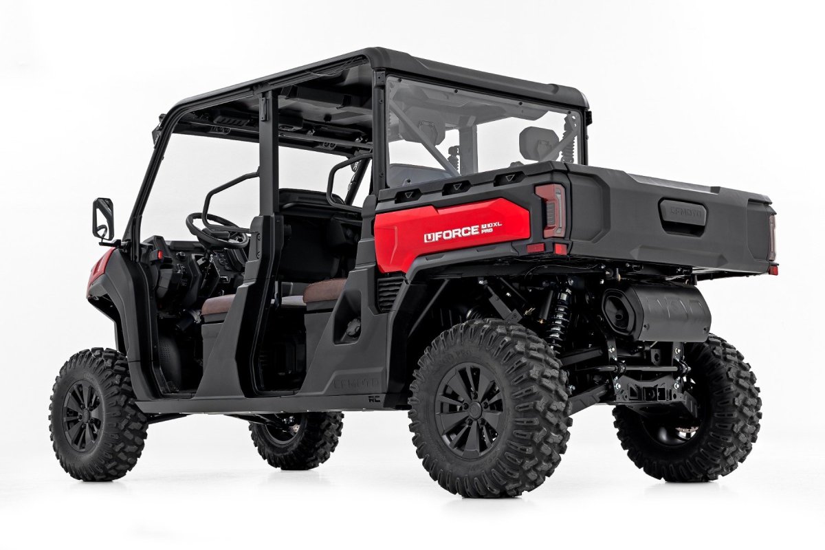 CFMOTO UFORCE U10 Pro Rocker Guard Kit - Rocker Panel - Rough Country - 4-Seater, 11 GA Steel, 1-Piece, Powder-Coated, Bolt-On - 2025+